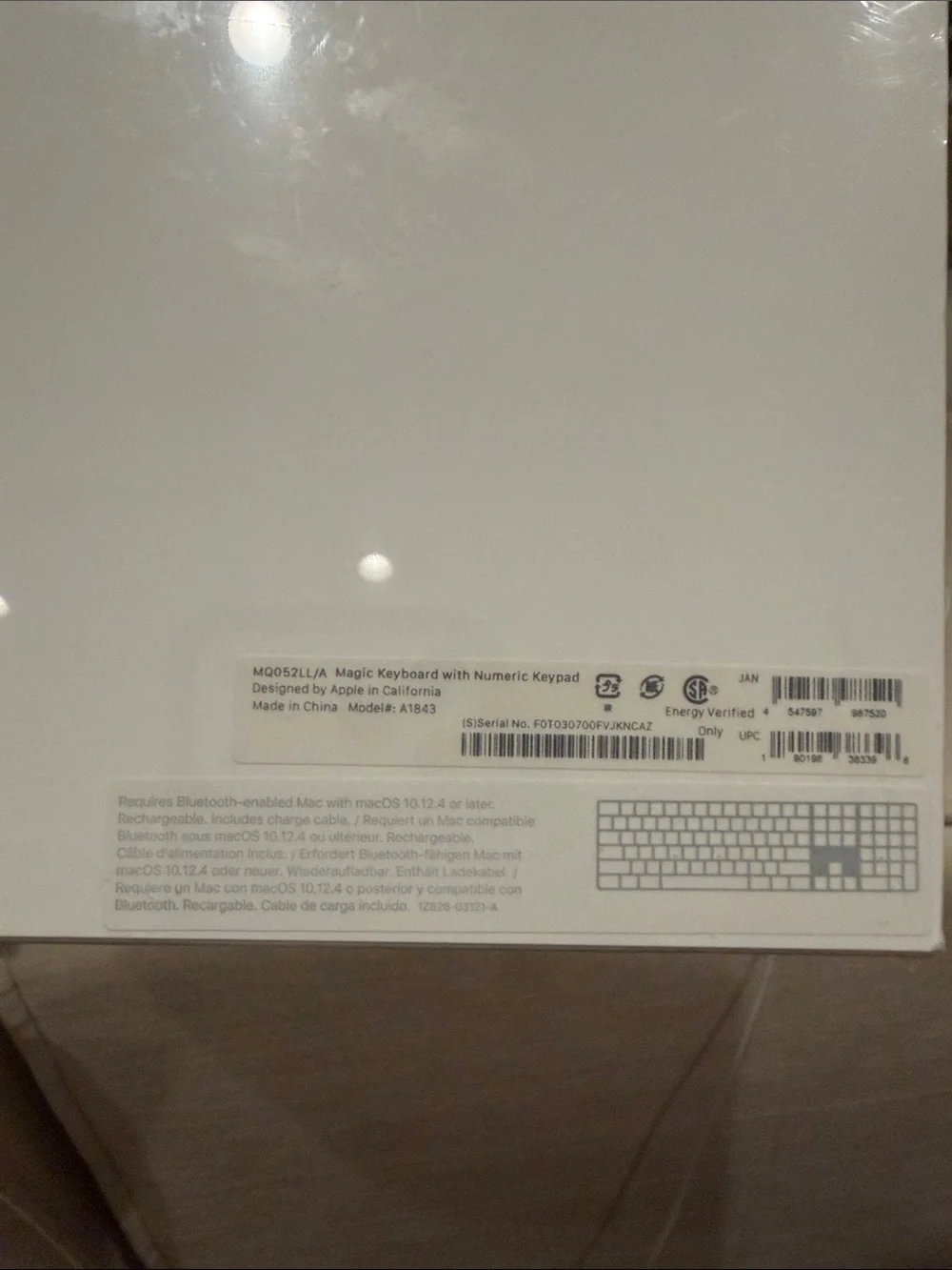 Apple Magic Keyboard with Numeric Keypad - White
